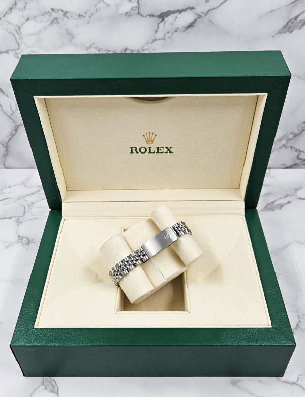 Ladies Stainless Steel Rolex Datejust With Factory Diamond Dial & Bezel - Box & Papers - Image 9