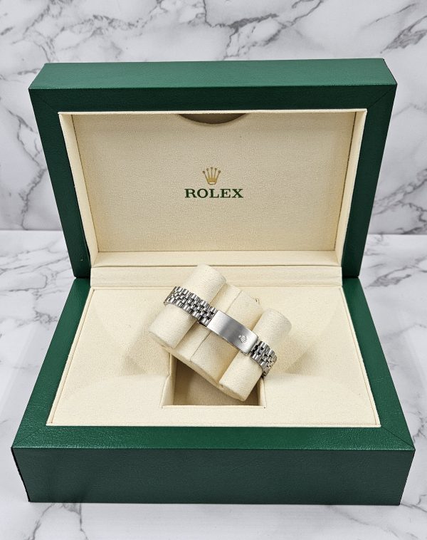 Ladies Rolex Datejust with 'Wimbledon' Dial & Diamond Bezel - Box and Papers. - Image 11