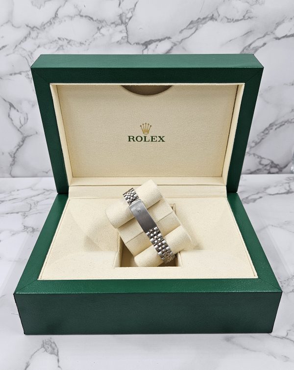 Ladies Rolex Datejust in Steel & White Gold with Diamond Dial, Bezel & Shoulders - Image 11