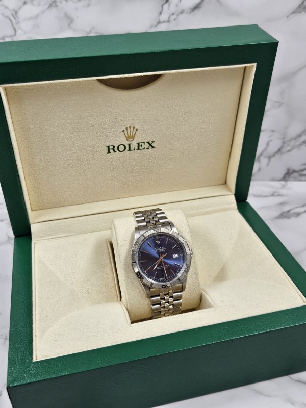 Gents Stainless Steel Rolex Datejust 'Turn-o-Graph' with Beautiful Blue Dial. - Image 7