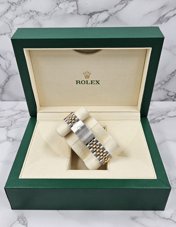 Stunning Mens Rolex Datejust - Sky Blue Diamond Dial & Bezel - Box / Papers. - Image 11