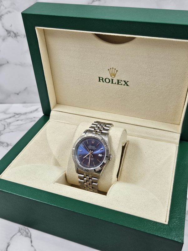 Gents Stainless Steel Rolex Datejust 'Turn-o-Graph' with Beautiful Blue Dial. - Image 8