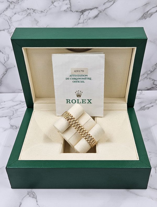 Ladies 18ct Gold Rolex Datejust with 'Purple' Diamond Dial - Box & Papers - MINT - Image 12