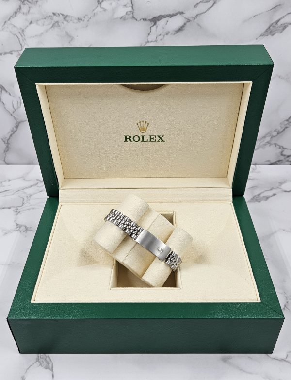 Ladies Stainless Steel Rolex Datejust With Factory Diamond Dial & Bezel - Box & Papers - Image 10