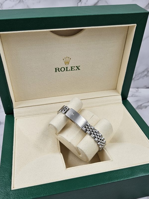 Ladies Rolex Datejust with 'Wimbledon' Dial & Diamond Bezel - Box and Papers. - Image 12