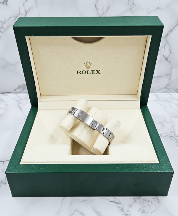 Pink Diamond Dial & Diamond Bezel Ladies Rolex Oyster Perpetual - Image 5