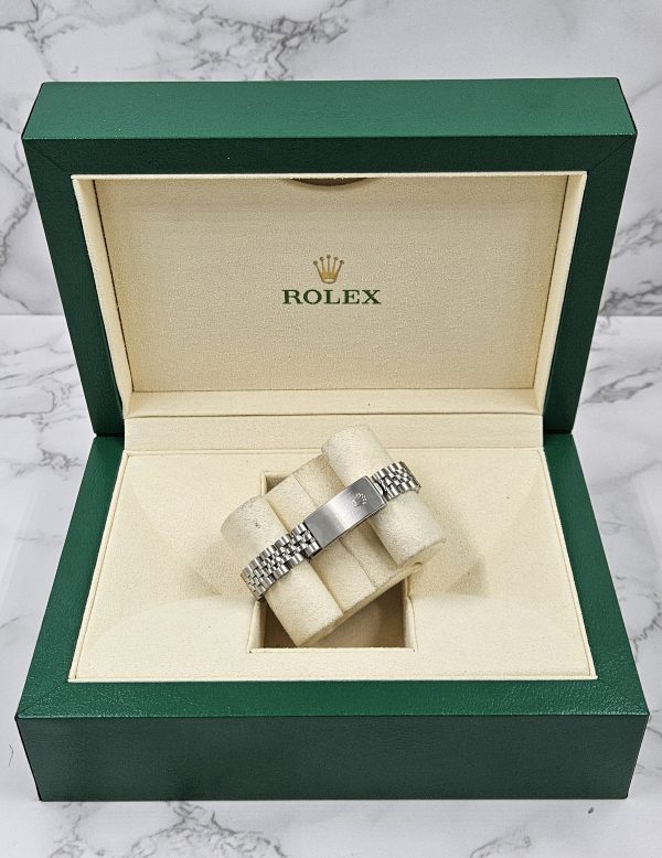 Ladies Stainless Steel Rolex Datejust Pink Diamond Dial & Bezel - Box & Papers. - Image 9