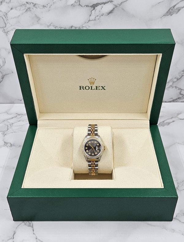 Rolex Datejust 26mm 'Fully Loaded' with Grey Diamond Dial, Bezel & Shoulders - Image 6