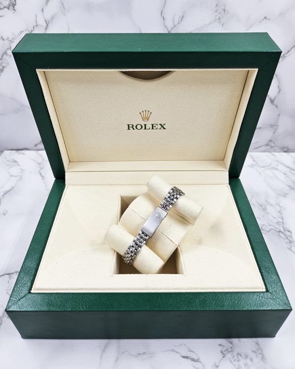 Ladies Rolex 26mm Rolex Oyster Perpetual with Diamond Dial, Bezel & Bracelet - Image 9