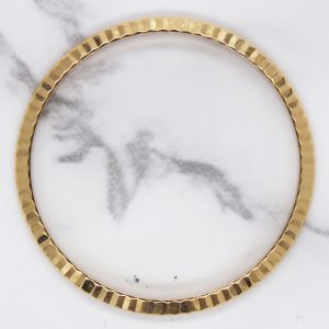 Genuine Solid 18ct Yellow Gold Gents 36mm Rolex Fluted Bezel