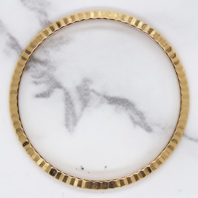 Genuine Solid 18ct Yellow Gold Gents 36mm Rolex Fluted Bezel