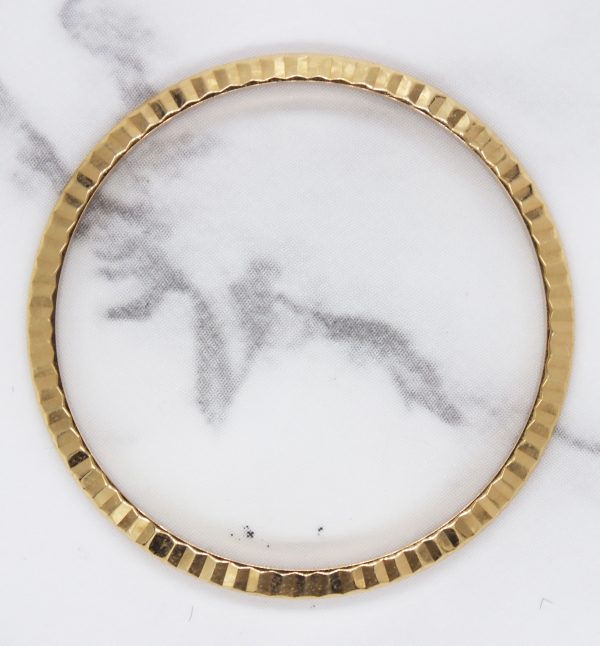 Genuine Solid 18ct Yellow Gold Gents 36mm Rolex Fluted Bezel