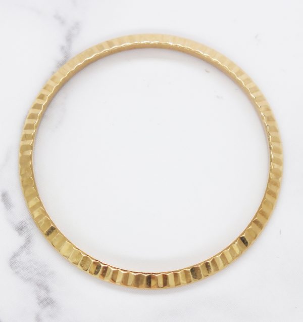 Genuine Solid 18ct Yellow Gold Gents 36mm Rolex Fluted Bezel - Image 2