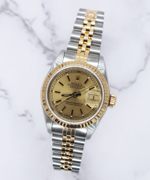 Mint Ladies Rolex Datejust with Champagne Dial – BOX & PAPERS - Image 4