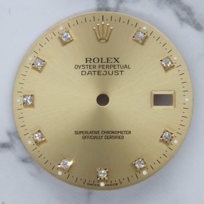 Gents 36mm Datejust Factory Champagne Diamond Dial