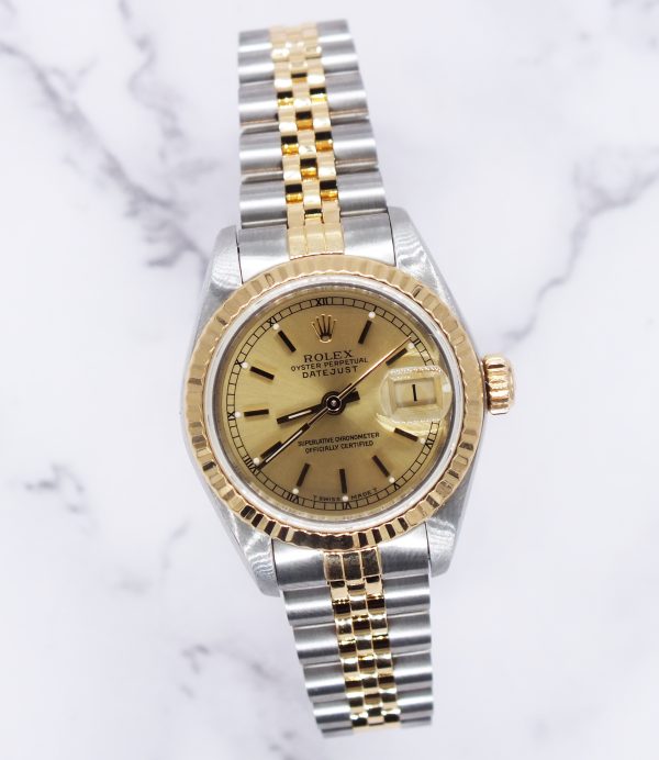 Mint Ladies Rolex Datejust with Champagne Dial – BOX & PAPERS - Image 5