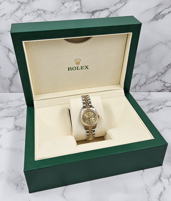 Mint Ladies Rolex Datejust with Champagne Dial – BOX & PAPERS - Image 7