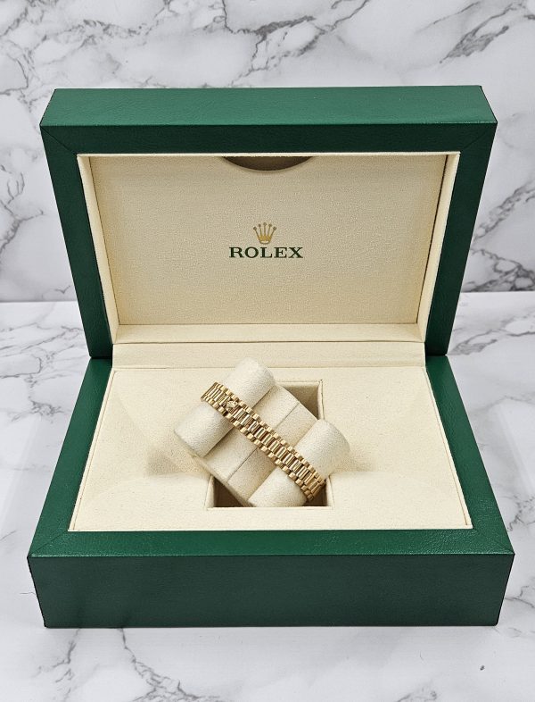 Ladies 18ct Gold Rolex Datejust with 'Purple' Diamond Dial - Box & Papers - MINT - Image 11