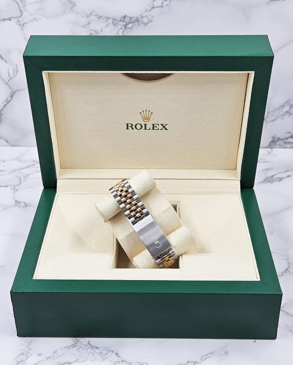 Men's Steel & 18ct Gold Rolex Datejust with 'Cherry Pink' Dial - Box and Papers. - Image 11