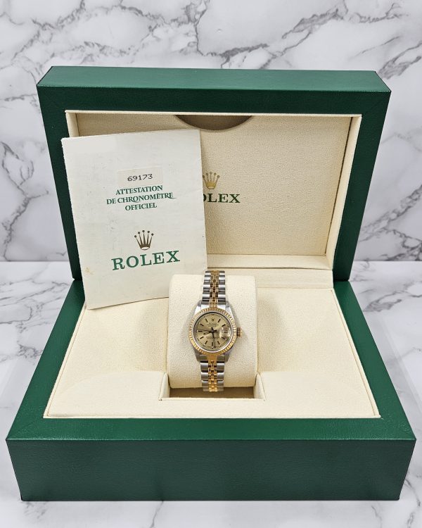 Mint Ladies Rolex Datejust with Champagne Dial – BOX & PAPERS - Image 9
