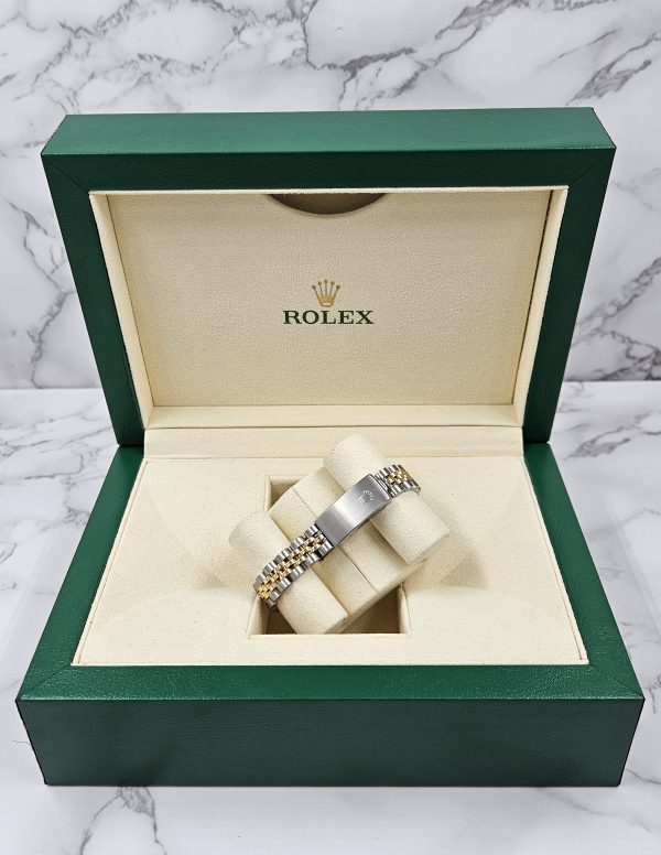 Ladies Steel & Gold Rolex Datejust with White Mother of Pearl Diamond Dial. - Image 9