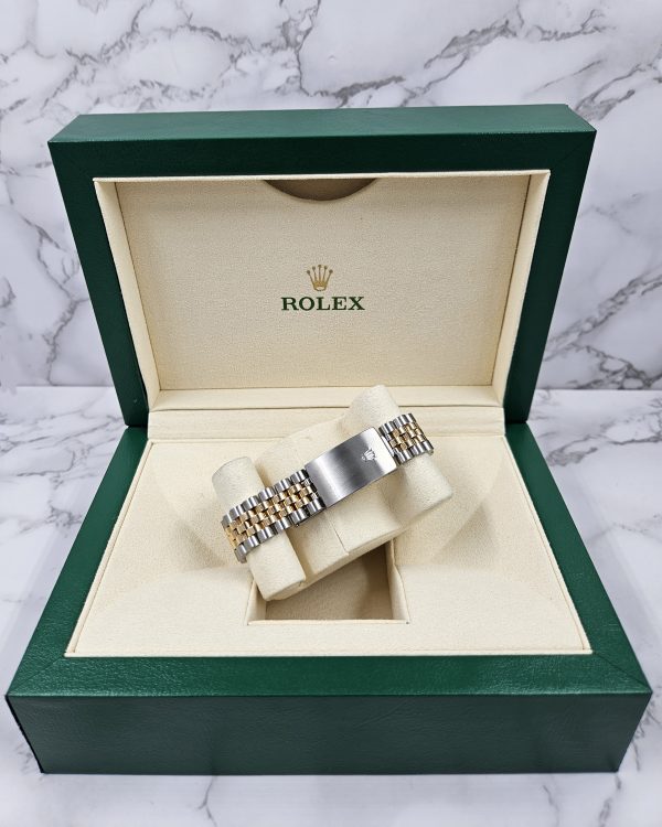 Men's Steel & 18ct Gold Rolex Datejust with Wimbledon Dial - Box and Papers. - Image 6