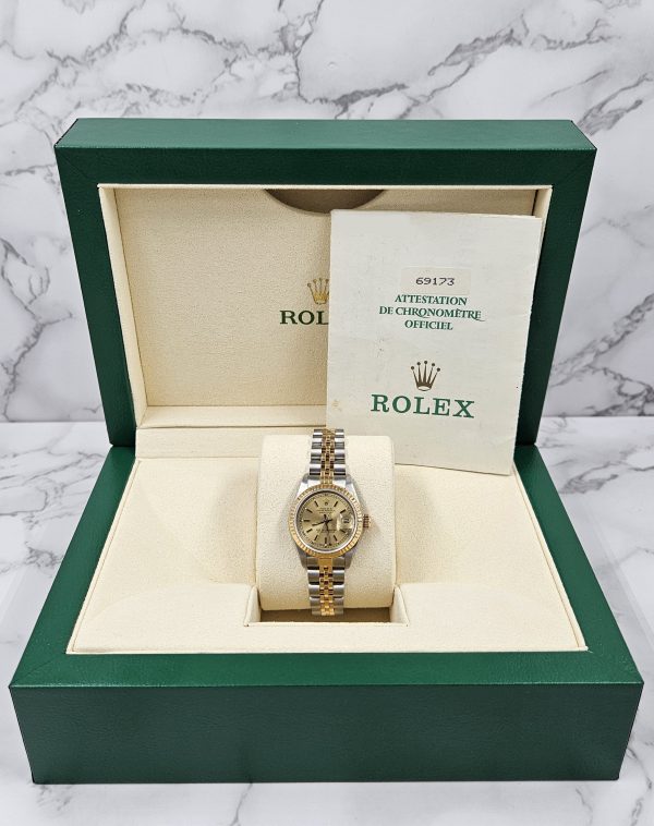 Mint Ladies Rolex Datejust with Champagne Dial – BOX & PAPERS - Image 10