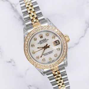 Rolex Datejust 26mm 'Fully Loaded' with WHITE Diamond Dial, Bezel & Shoulders