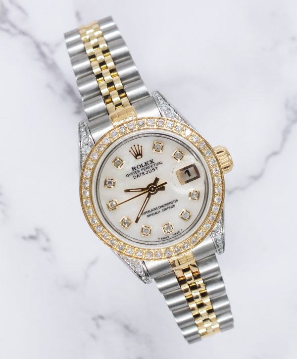 Rolex Datejust 26mm 'Fully Loaded' with WHITE Diamond Dial, Bezel & Shoulders