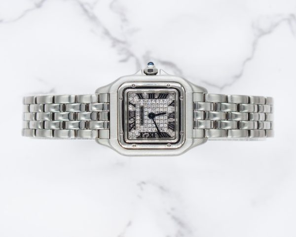 Stunning Ladies Cartier Panthere Watch with Pave Diamond Dial - Boxed - Image 2