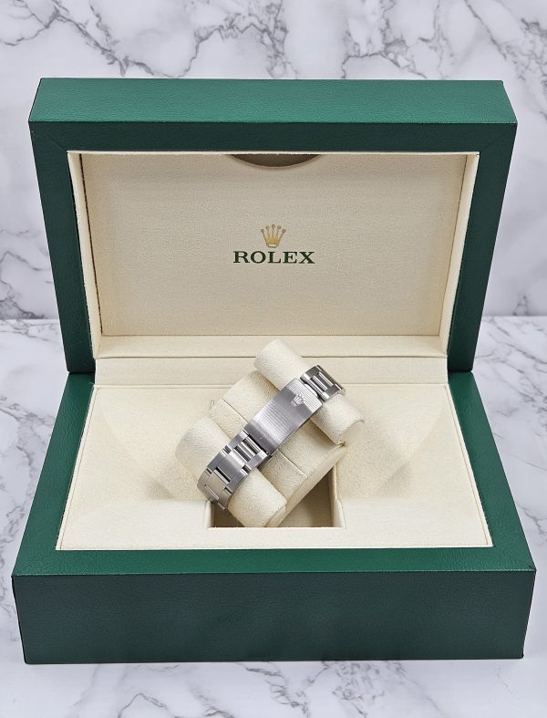 31mm Rolex Oyster Perpetual with Pave Diamond Dial, Bezel and Shoulders - Image 9