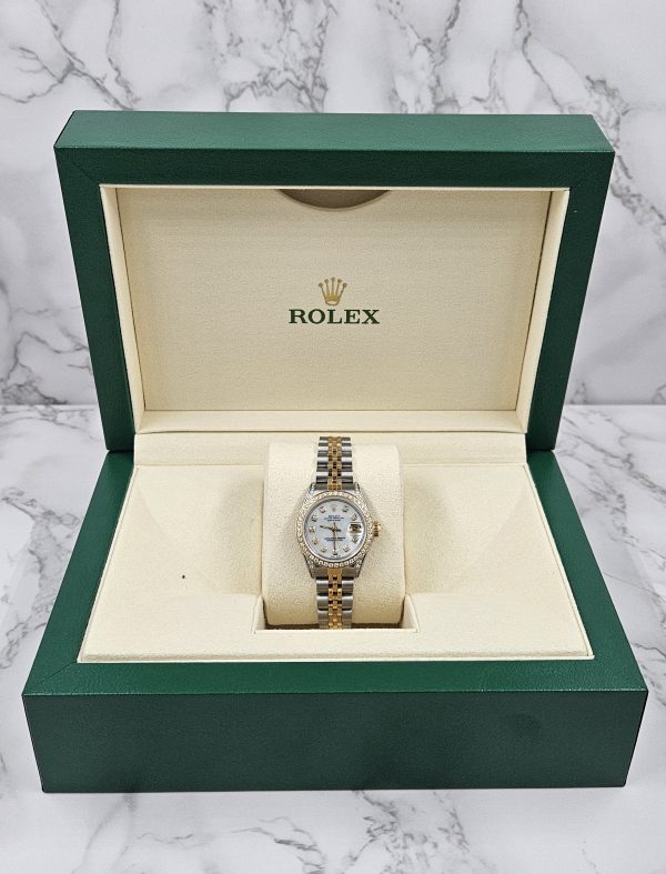 Rolex Datejust 26mm 'Fully Loaded' with WHITE Diamond Dial, Bezel & Shoulders - Image 6