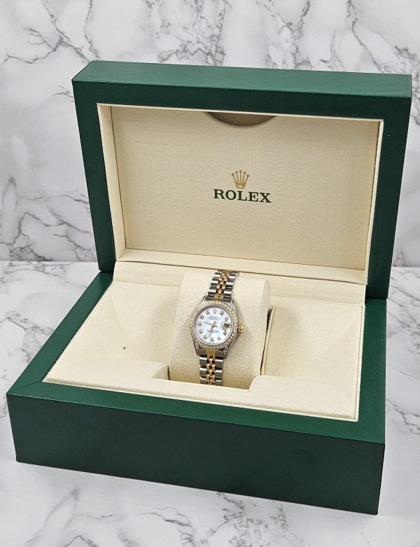 Rolex Datejust 26mm 'Fully Loaded' with WHITE Diamond Dial, Bezel & Shoulders - Image 7