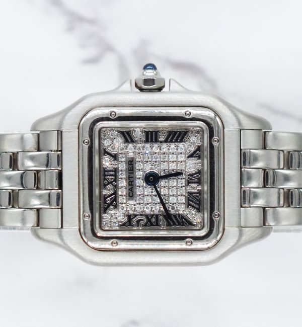 Stunning Ladies Cartier Panthere Watch with Pave Diamond Dial - Boxed - Image 3