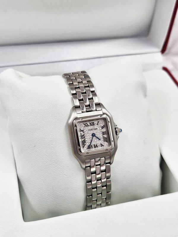 Stunning Ladies Cartier Panthere Watch with Pave Diamond Dial - Boxed - Image 9