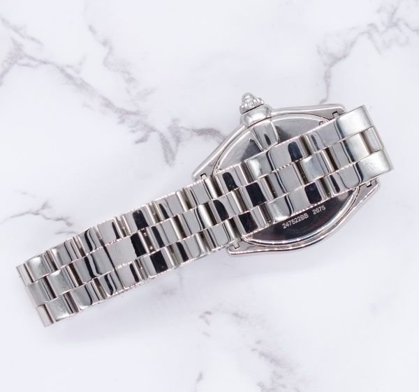 Ladies Cartier Roadster with Pave Pink Diamond Dial VVS Diamond Bezel – Cartier Box. - Image 9