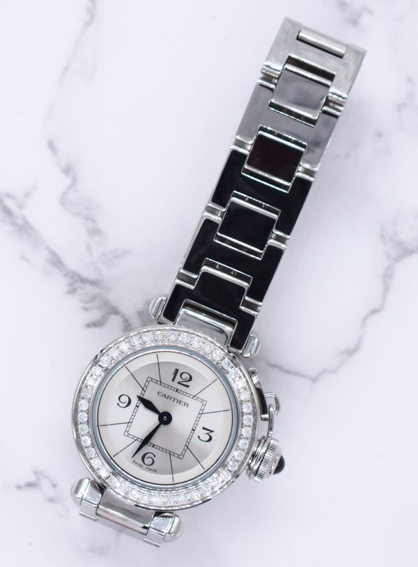 Stunning Ladies Cartier Pasha Watch with Diamond Bezel - Boxed - Image 6