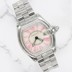 Stunning Ladies Cartier Roadster with White MOP Dial & VVS Diamond Bezel - Boxed