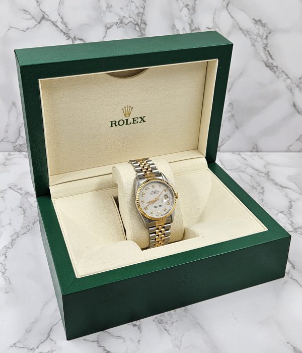 Gents Steel & Gold Rolex Datejust 16233 Factory Ivory Jubilee Dial - B&P! - Image 8