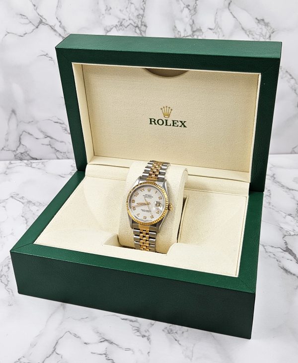 Gents Steel & Gold Rolex Datejust 16233 Factory Ivory Jubilee Dial - B&P! - Image 9