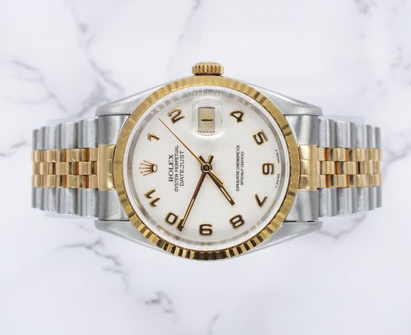 Gents Steel & Gold Rolex Datejust 16233 Factory Ivory Jubilee Dial - B&P! - Image 2