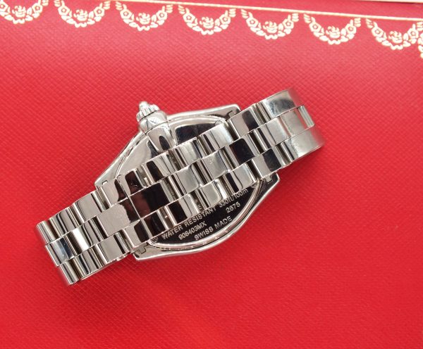 Ladies Cartier Roadster with Silver Dial VVS Diamond Bezel - Boxed - MINT - Image 10