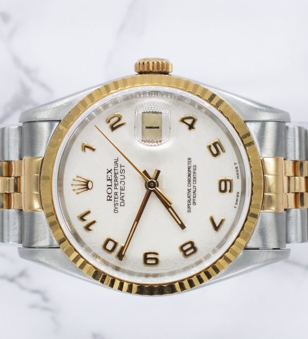 Gents Steel & Gold Rolex Datejust 16233 Factory Ivory Jubilee Dial - B&P! - Image 3