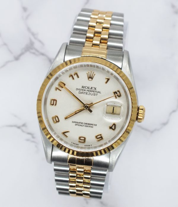 Gents Steel & Gold Rolex Datejust 16233 Factory Ivory Jubilee Dial - B&P! - Image 4