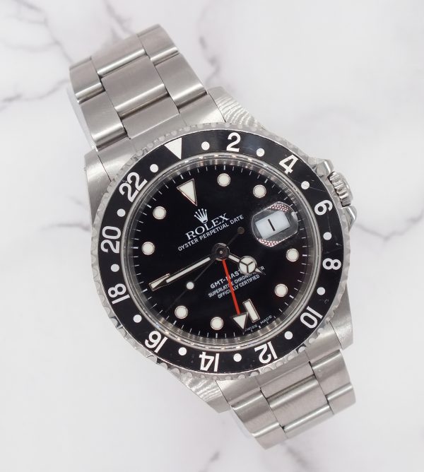 Rolex GMT Master II 'Black Kit' with 'Coke' and 'Pepsi' Bezels.