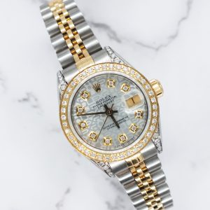 Ladies Rolex Datejust 'Fully Loaded' with Silver Diamond Dial, Bezel & Shoulders