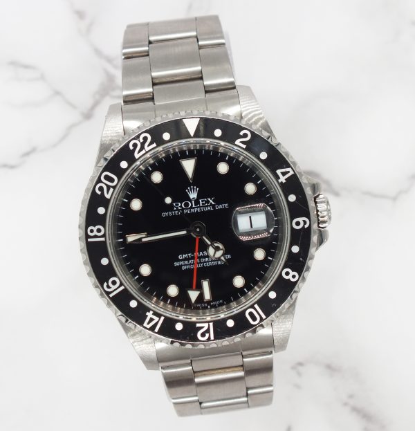 Rolex GMT Master II 'Black Kit' with 'Coke' and 'Pepsi' Bezels. - Image 5
