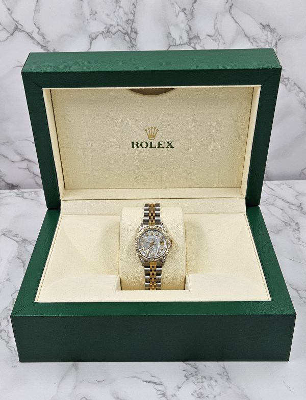 Ladies Rolex Datejust 'Fully Loaded' with Silver Diamond Dial, Bezel & Shoulders - Image 7