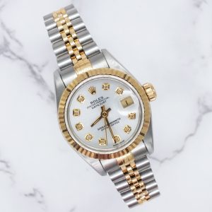 Rolex Datejust Ladies 26mm with Silver Diamond Dial – BOX & PAPERS