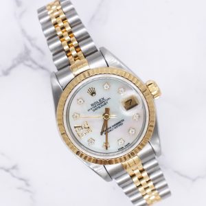 Rolex Datejust Ladies 26mm with Special White MOP Diamond Dial – BOX & PAPERS